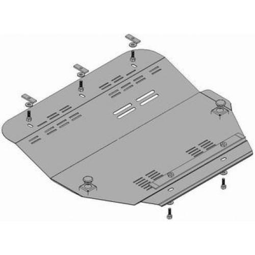 Plieninė 2mm variklio apsauga Fiat Ulysse II 2002-2010; 1,8 D; 2.0 Hdi 109 FAD