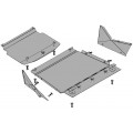 Plieninė 2mm variklio apsauga Mitsubishi Pajero Wagon 1999-; visi dyzeliniai varikliai
