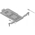 Plieninė 2mm greičių dėžės apsauga Subaru Outback 3 BP 2003-2009; tik 3,0