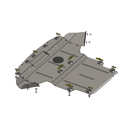 Plieninė 2mm variklio apsauga Seat Exeo 2008-2013; visi darbiniai tūriai