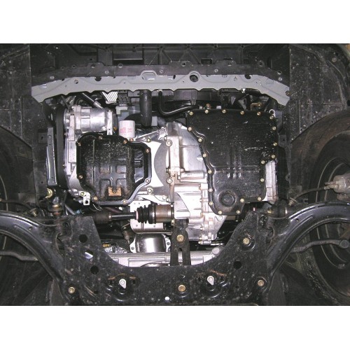 Plieninė 2mm variklio apsauga Nissan Tiida (Versa) 2004-2011; visi darbiniai tūriai