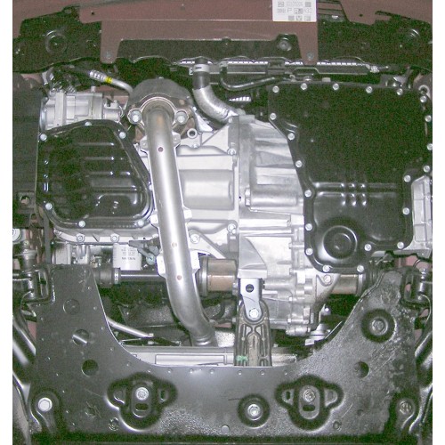 Plieninė 2mm variklio apsauga Nissan Micra 2002-2010; 1.2; 1,4