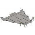Plieninė 2mm variklio apsauga Honda Accord VIII 2008-2013; 2,4; 3,5 automatinė pavarų dėžė