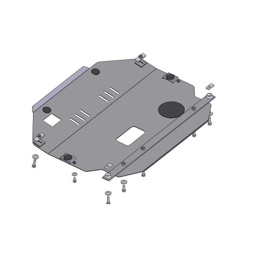 Plieninė 2mm variklio apsauga Chevrolet Captiva 2006-2011; 2.4