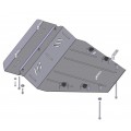 Plieninė 2mm variklio apsauga Nissan Qashqai+2 NJ10 2008-2014; visi darbiniai tūriai