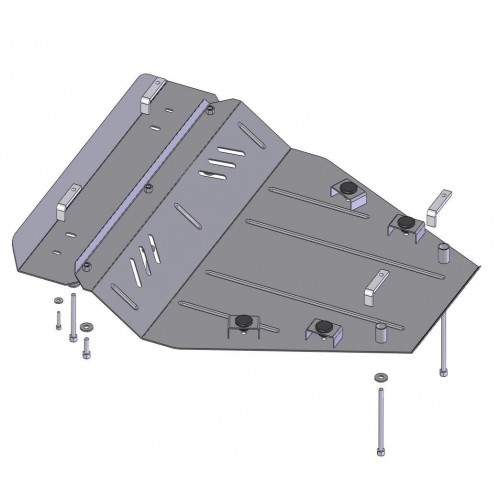 Plieninė 2mm variklio apsauga Nissan Qashqai J10 2006-2014; visi darbiniai tūriai