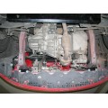 Plieninė 2mm variklio apsauga Toyota Yaris 2006-2010; visi benzininiai varikliai