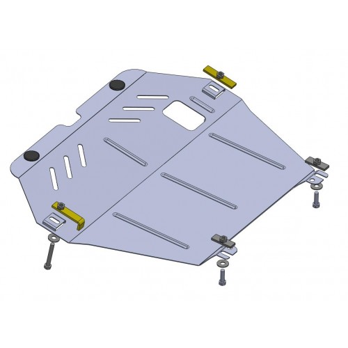 Plieninė 2mm variklio apsauga Opel Combo С 2001-2011; visi darbiniai tūriai