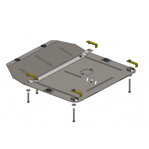 Plieninė 2mm variklio apsauga Chevrolet Orlando 2011-2015; visi benzininiai varikliai