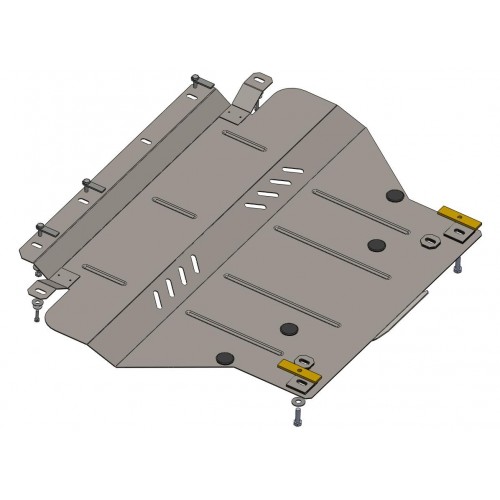 Plieninė 2mm variklio apsauga Citroen С5 2008-; 1,8; 2.0 HDI; alu. traversas
