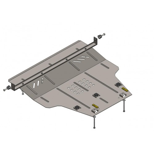 Plieninė 2mm variklio apsauga Suzuki Swift 5 2010-2017; 1,3D; 1,2