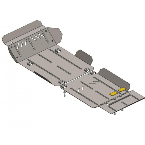Plieninė 2mm variklio apsauga Toyota Hilux 2011-2015; 2,5D; 3,0D