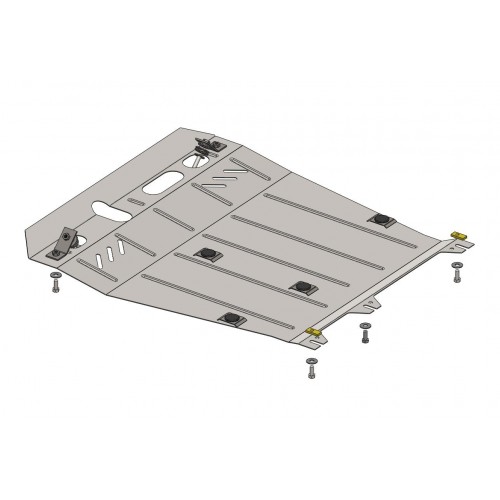 Plieninė 2mm variklio apsauga Citroen C4 Aircross 2012-2017; visi darbiniai tūriai