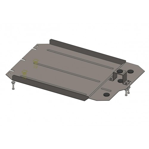 Plieninė 2mm diferencialo apsauga Mitsubishi Pajero Sport 2008-2016; visi darbiniai tūriai; automatinė