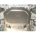 Plieninė 2mm greičių dėžės apsauga Mitsubishi L200 2006-2014; visi darbiniai tūriai; mechaninė