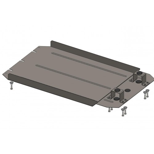 Plieninė 2mm diferencialo apsauga Mitsubishi L200 2006-2014; visi darbiniai tūriai; automatinė