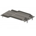Plieninė 2mm diferencialo apsauga Mitsubishi L200 2006-2014; visi darbiniai tūriai; mechaninė
