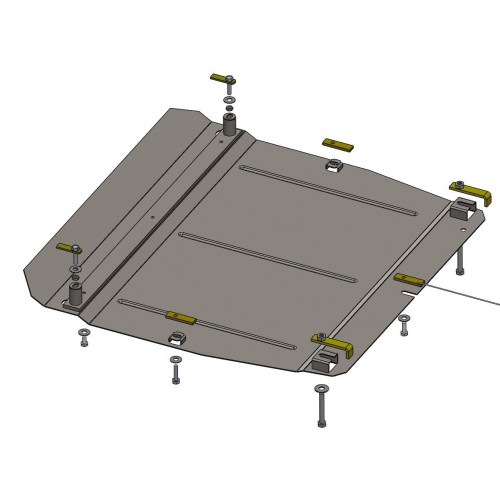 Plieninė 2mm variklio apsauga Honda CR-V IV 2013-2015; 2,4; 2,2D
