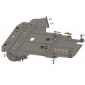 Plieninė 2mm variklio apsauga Audi A4 B5 (V6) 1994-2001; 1.8I; 1.9TDI