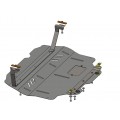 Plieninė 2mm variklio apsauga Volkswagen Touran Webasto 2003-2010; 1,6D; 1,9D; 2,0 TDI