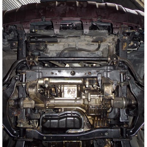 Plieninė 2mm variklio apsauga Nissan Pathfinder III R51 2012-2014; 2,5 D; 3,5