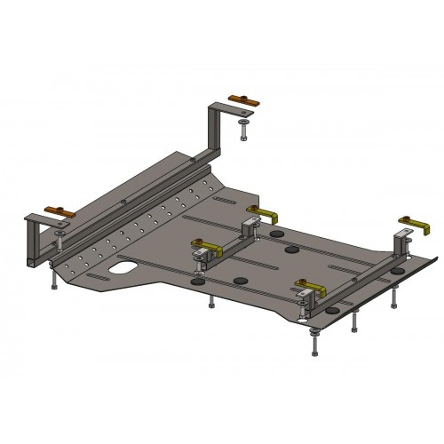 Plieninė 2mm variklio apsauga Mercedes-Benz Sprinter W906 2013-2018; visi darbiniai tūriai