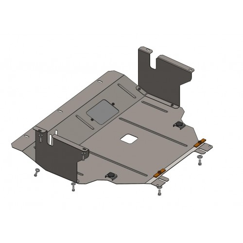 Plieninė 2mm variklio apsauga Nissan Primastar 2001-2014; 2,0 D