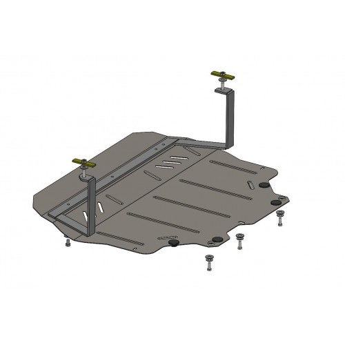 Plieninė 2mm variklio apsauga Volkswagen Passat B7 2010-2015; 1,8Т; 2,0D; 2,5і