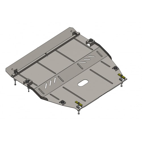 Plieninė 2mm variklio apsauga Peugeot 407 2004-2010; 2,0, 2,7HDi