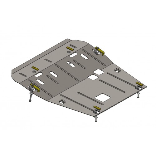 Plieninė 2mm variklio apsauga Renault Dokker 2012-; visi darbiniai tūriai