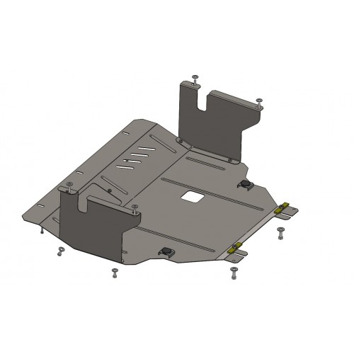 Plieninė 2mm variklio apsauga Nissan Primastar 2001-2014; 2,5D