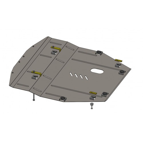 Plieninė 2mm variklio apsauga Nissan X-Trail T32 2014-2017; visi darbiniai tūriai