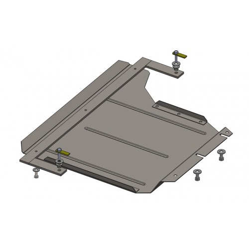 Plieninė 2mm greičių dėžės apsauga BMW 5 E60/E61 2003-2010; 3,0